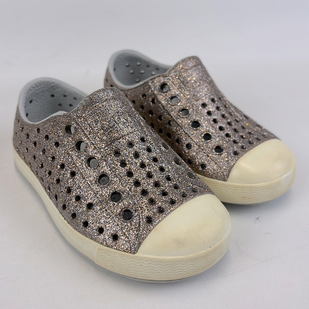 NATIVE Jefferson SlipOn Shoes Kids Glitter Size C6
